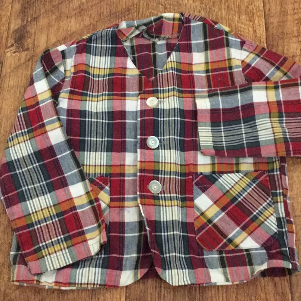 Vintage plaid blazer